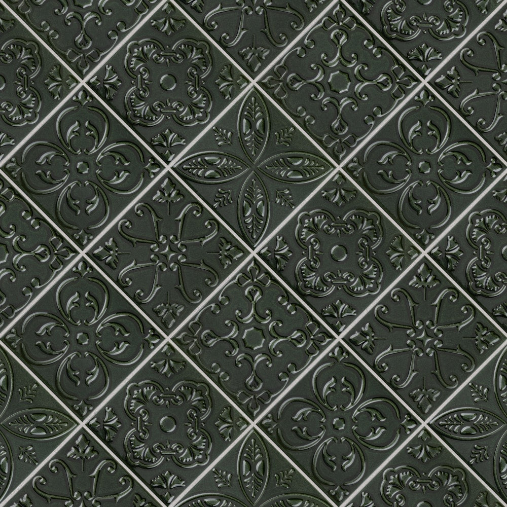 Carreaux muraux en céramique Trend Green de 7 7/8 po x 7 7/8 po (9,24 pi2/caisse)