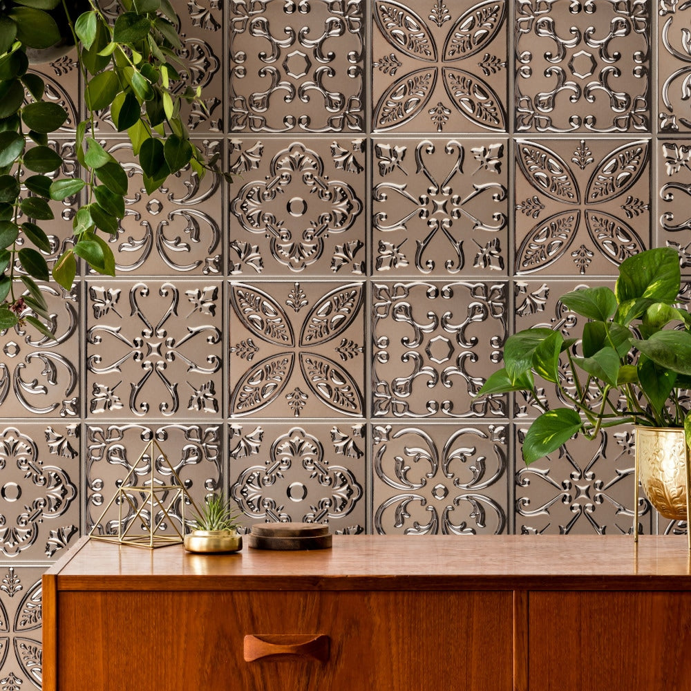 Carreaux muraux en céramique Trend Titanium de 7 7/8 po x 7 7/8 po (9,24 pi2/caisse)