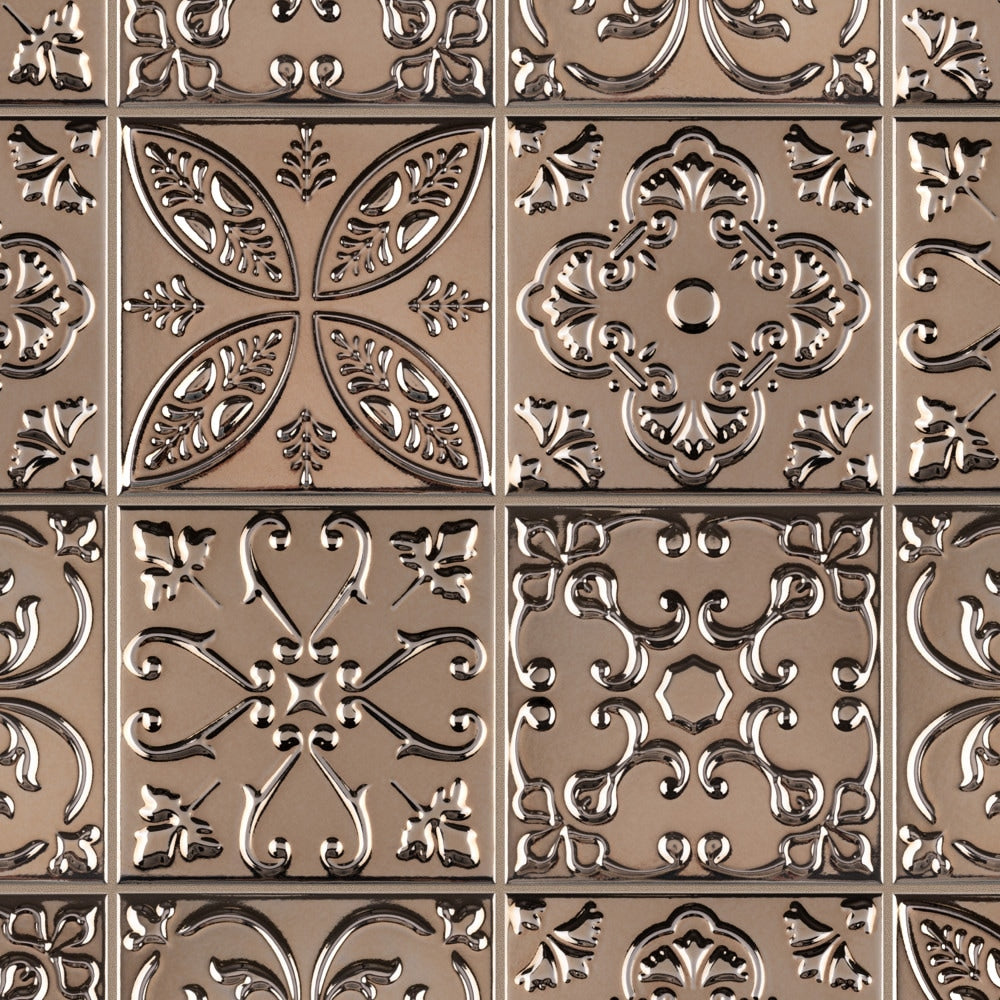 Carreaux muraux en céramique Trend Titanium de 7 7/8 po x 7 7/8 po (9,24 pi2/caisse)
