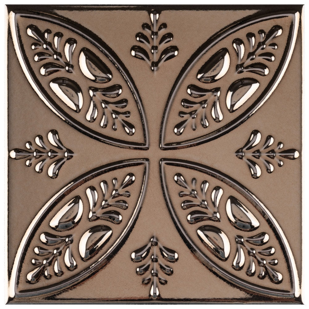 Carreaux muraux en céramique Trend Titanium de 7 7/8 po x 7 7/8 po (9,24 pi2/caisse)