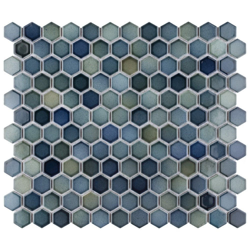 Hudson 1" Hex Atlantis 11-7/8-inch x 13-1/4-inch Porcelain Mosaic Tile (11.2 sq. ft./Case)