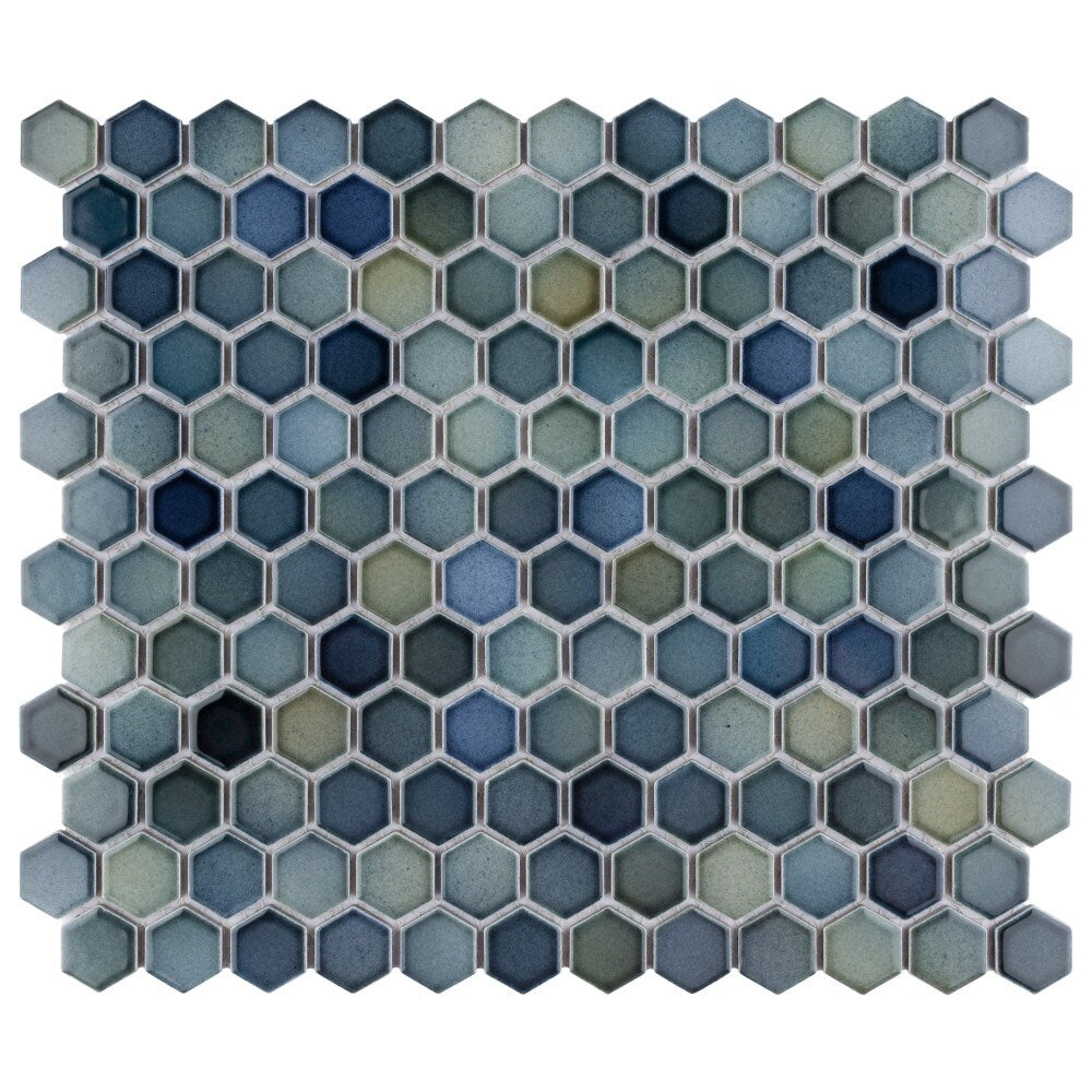 Hudson 1" Hex Atlantis 11-7/8-inch x 13-1/4-inch Porcelain Mosaic Tile (11.2 sq. ft./Case)
