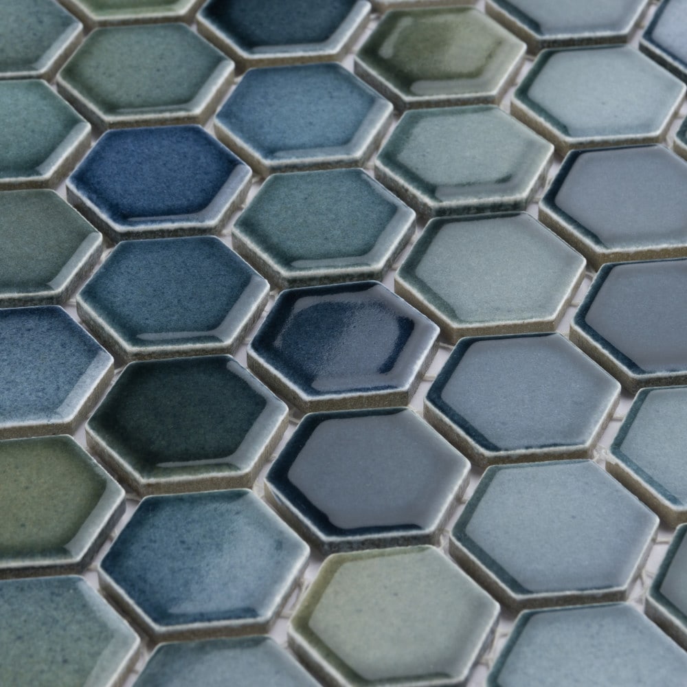 Hudson 1" Hex Atlantis 11-7/8-inch x 13-1/4-inch Porcelain Mosaic Tile (11.2 sq. ft./Case)