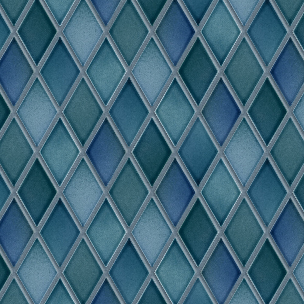 Hudson Kite Aquamarine 10-1/4-inch x 11-3/4-inch Porcelain Mosaic Tile (8.6 sq. ft./Case)