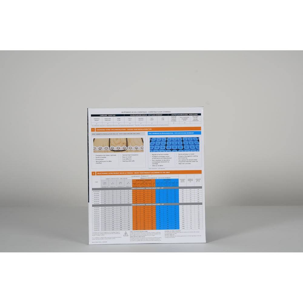 240-Volt Electric Flooring Warming Kit (covers 142 to 234 sq.ft.)