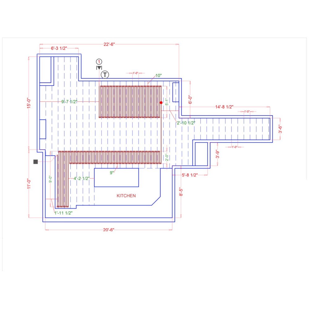 Kit de câbles 432' avec bandes et thermostat non programmable (108 pi2) pour carrelage, bois franc et LVT 120 V