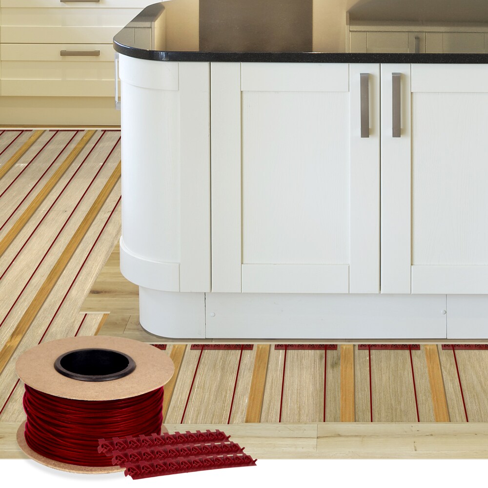 Cable Kit 432' with Strips & Non Programmable Thermostat (108 sq. ft) for Tile, Hardwood & LVT 120V