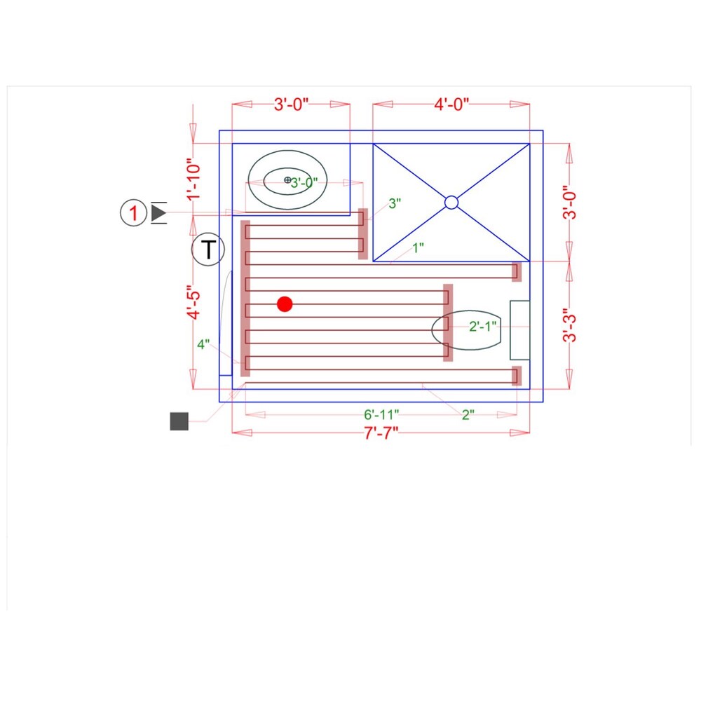 Cable Kit 75' with Strips & Non Programmable Thermostat (18.75 sq. ft) for Tile, Hardwood & LVT 240V