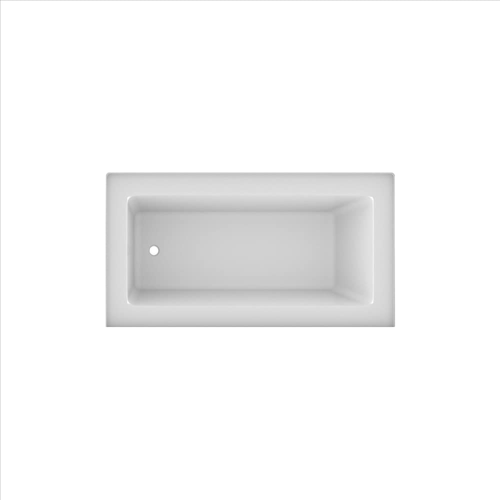 LILY 60 inch x 32 inch Plain Skirted Bathtub Left-Hand Drain Location