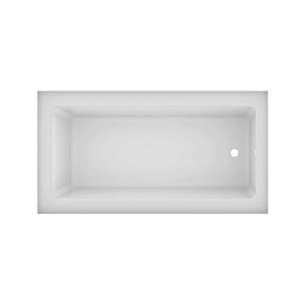 TULIP 60 inch x 30 inch Plain Skirted Bathtub Right-Hand Drain Location
