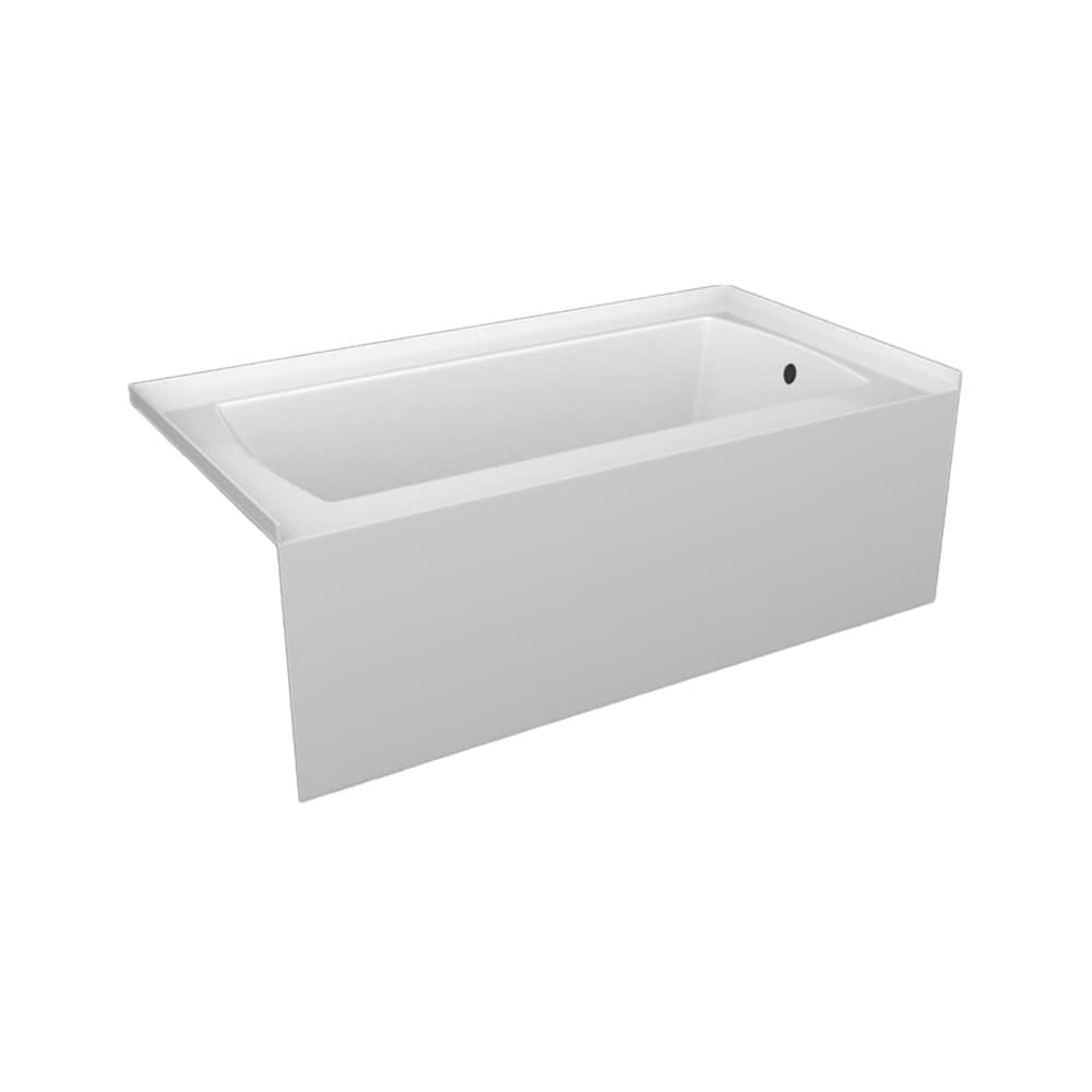 CALLA 66 inch x 30 inch Plain Skirted Bathtub Right-Hand Drain Location