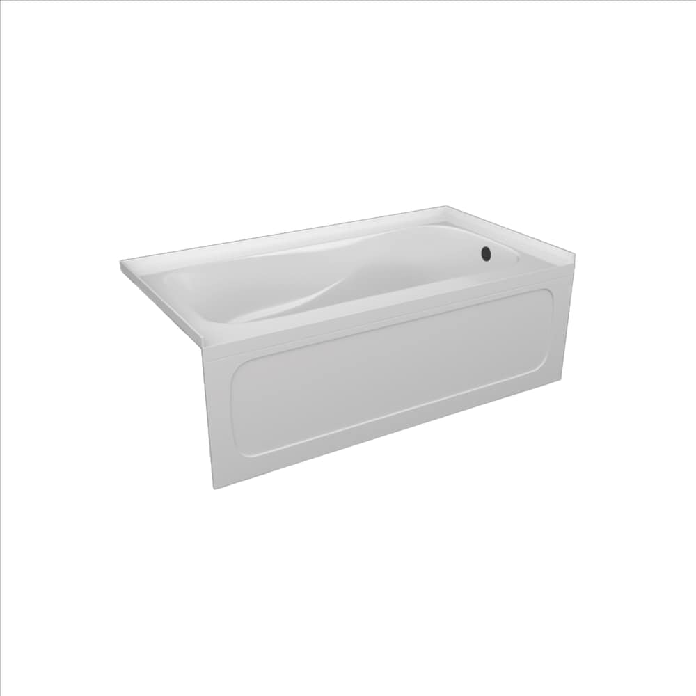 Baignoire à jupe HAZEL 60 pouces x 32 po avec drain à droite