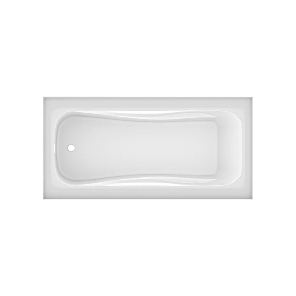 Baignoire à jupe simple DAISY 66 pouces x 32 pouces avec drain à gauche