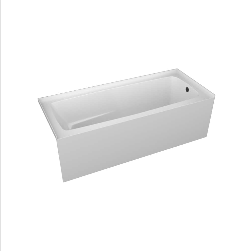 Baignoire à jupe simple IONE 72 pouces x 32 pouces avec drain à droite