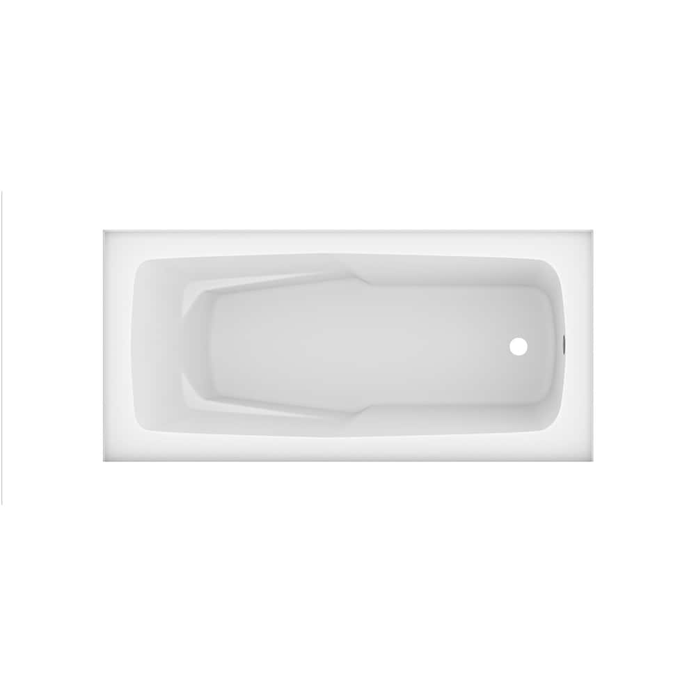 Baignoire à jupe simple IONE 72 pouces x 32 pouces avec drain à droite