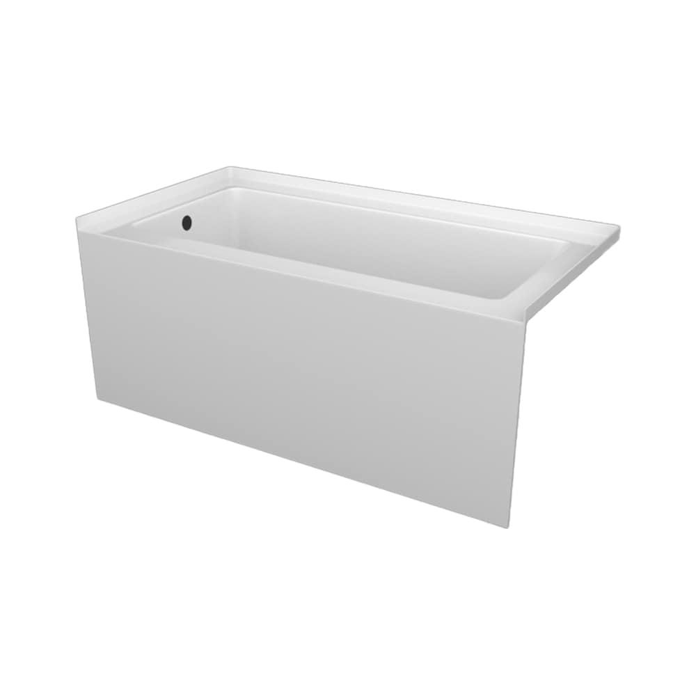 LILY 60 inch x 30 inch Above Floor Rough-in Skirted Bathtub Left-Hand Drain Location