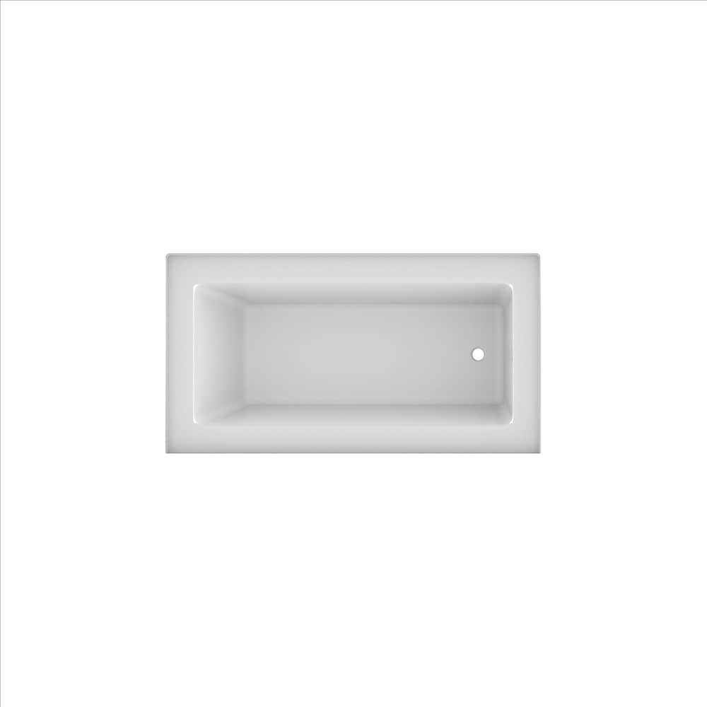 LILY 60 inch x 30 inch Above Floor Rough-in Skirted Bathtub Right-Hand Drain Location
