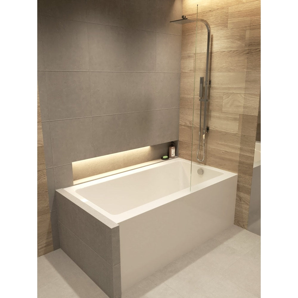 LILY 60 inch x 30 inch Above Floor Rough-in Skirted Bathtub Right-Hand Drain Location