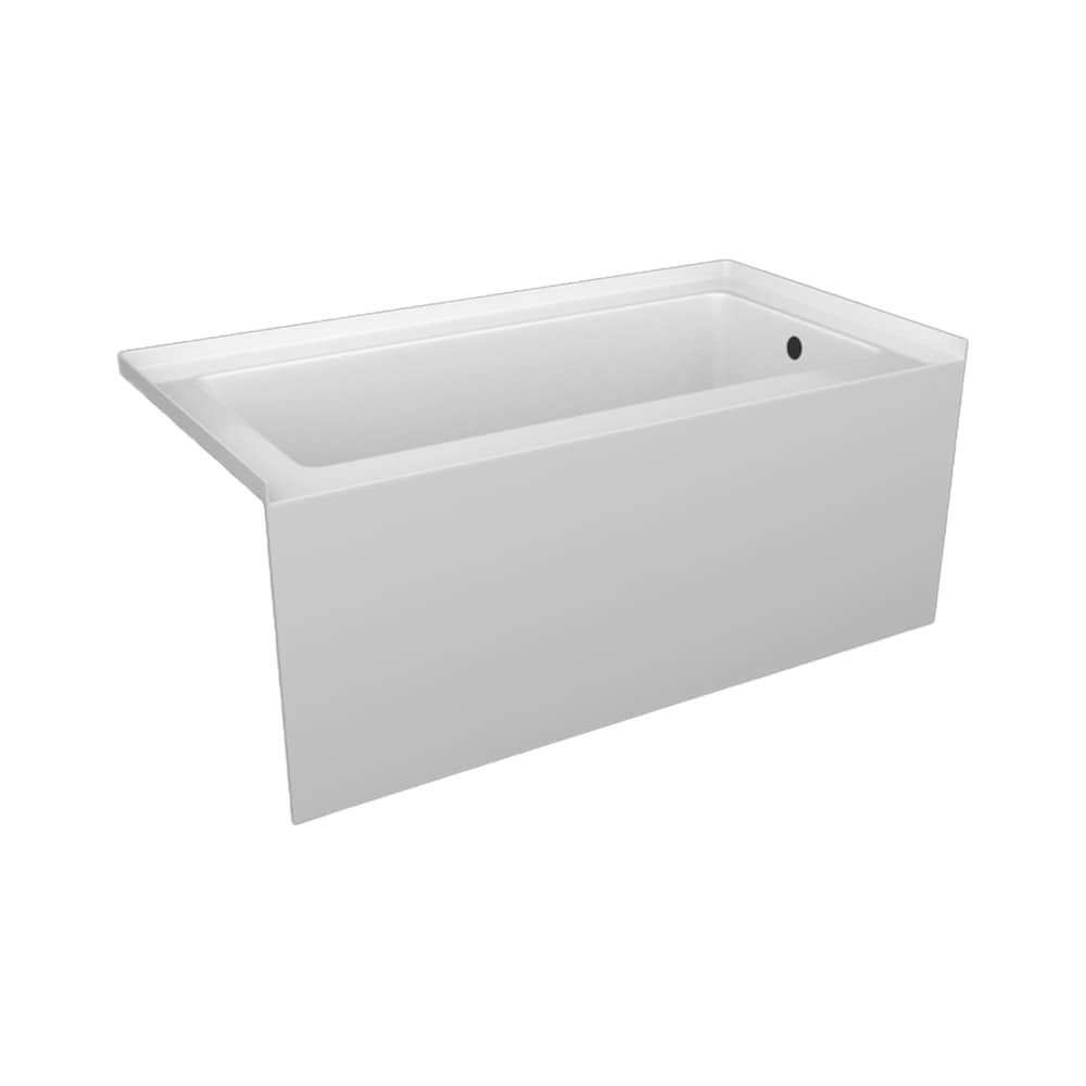 LILY 60 inch x 32 inch Above Floor Rough-in Skirted Bathtub Right-Hand Drain Location
