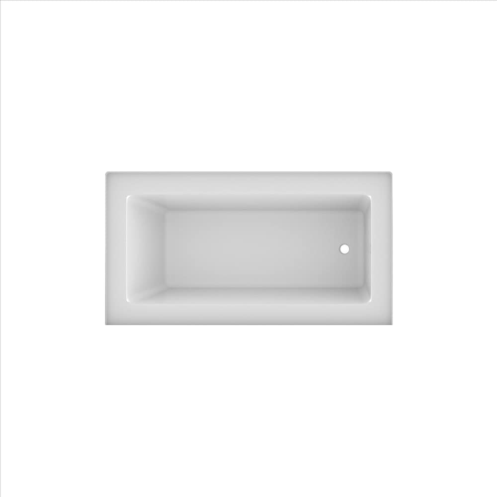 LILY 60 inch x 32 inch Above Floor Rough-in Skirted Bathtub Right-Hand Drain Location