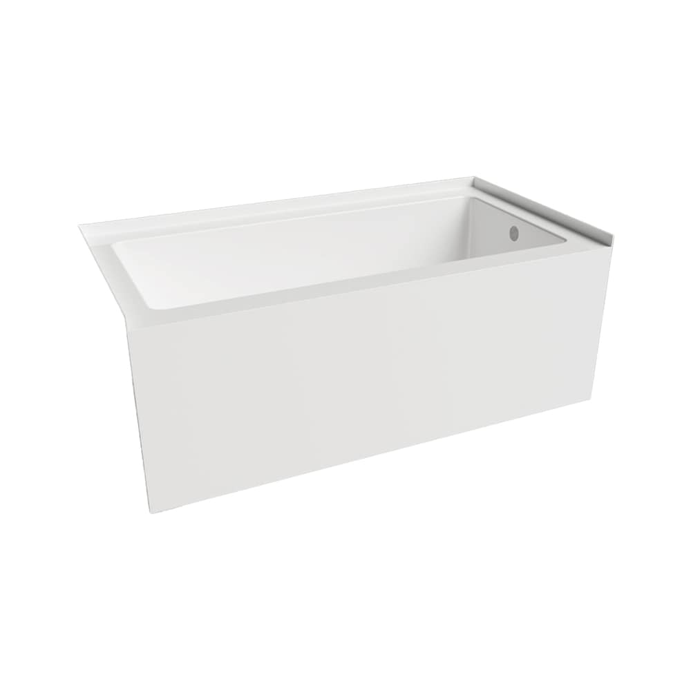 TULIP 54 inch x 30 inch Above Floor Rough-in Skirted Bathtub Right-Hand Drain Location