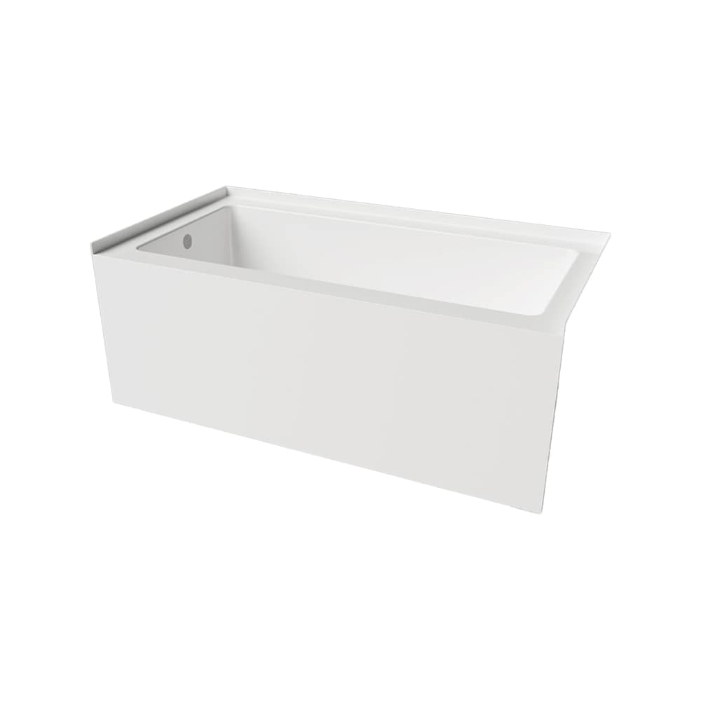 Baignoire TULIP 60 po x 30 po au-dessus du sol avec jupe brute et drain à gauche