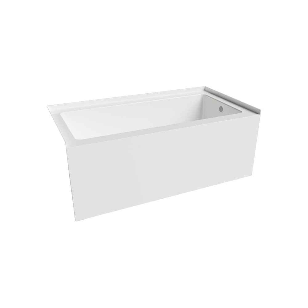 Baignoire à jupe brute au-dessus du sol TULIP 60 pouces x 32 pouces, emplacement du drain à droite
