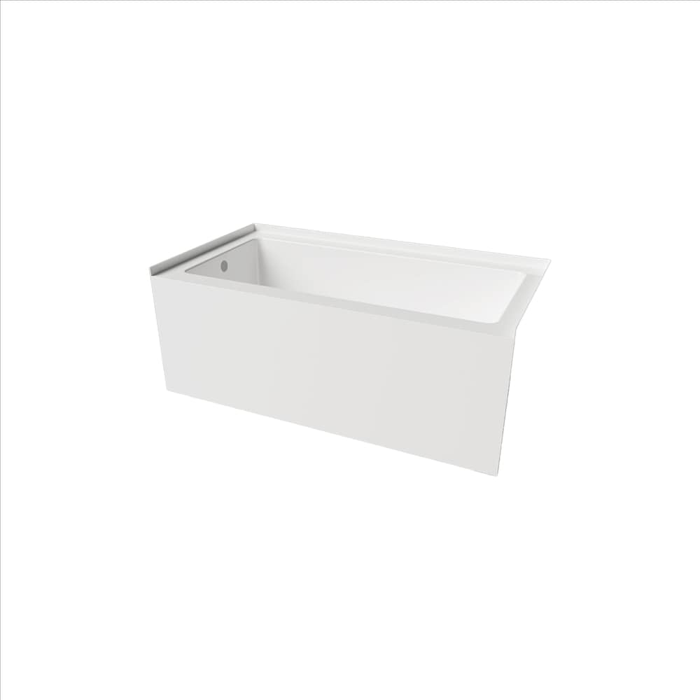 TULIP 60 inch x 34 inch Above Floor Rough-in Skirted Bathtub Left-Hand Drain Location