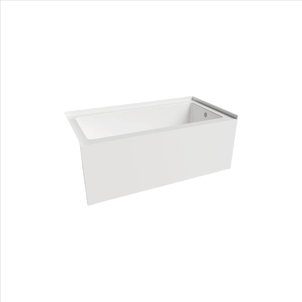 TULIP 60 inch x 34 inch Above Floor Rough-in Skirted Bathtub Right-Hand Drain Location