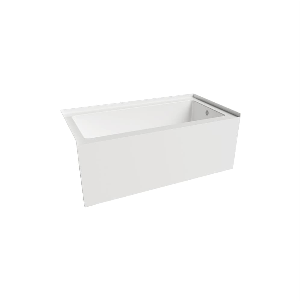Baignoire TULIP 60 po x 36 po au-dessus du sol avec jupe brute et drain à droite