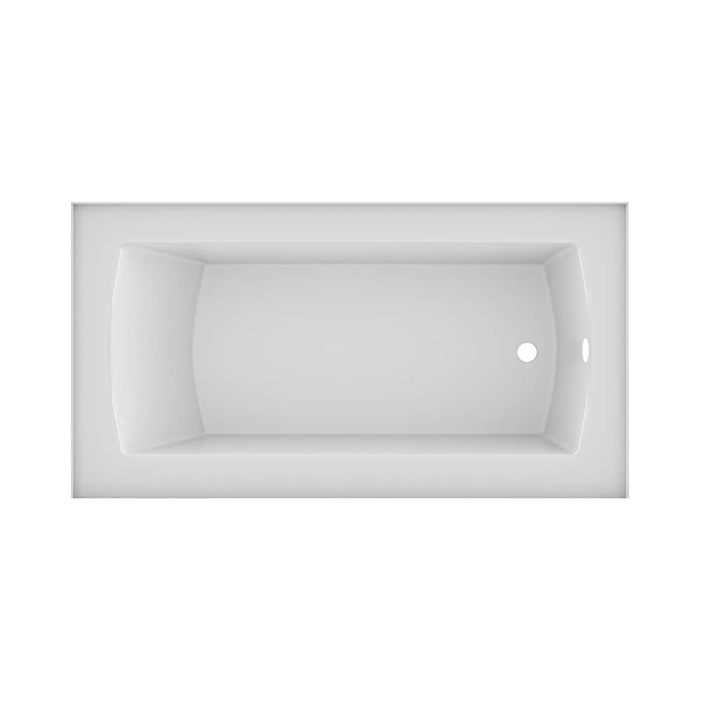 CALLA 60 inch x 30 inch Above Floor Rough-in Skirted Bathtub Right-Hand Drain Location