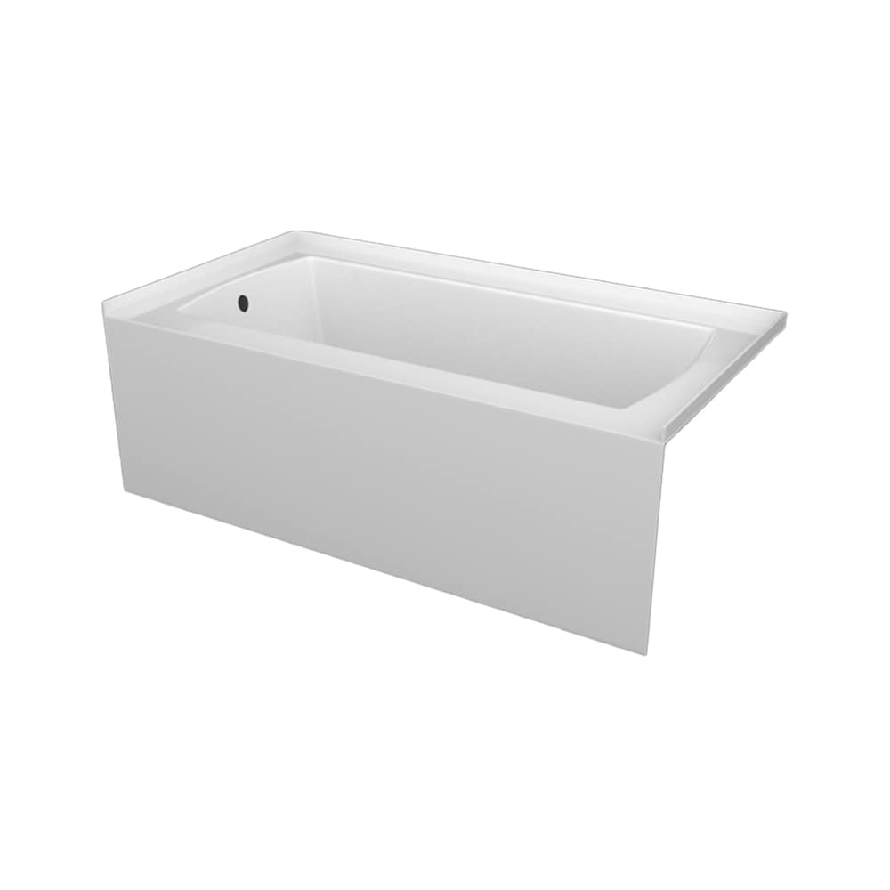 CALLA 66 inch x 32 inch Above Floor Rough-in Skirted Bathtub Left-Hand Drain Location