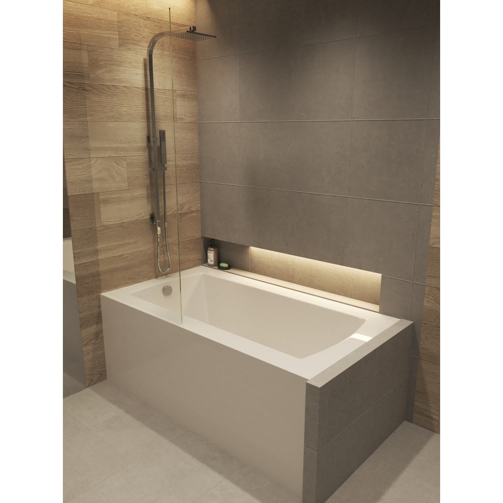 CALLA 66 inch x 32 inch Above Floor Rough-in Skirted Bathtub Left-Hand Drain Location