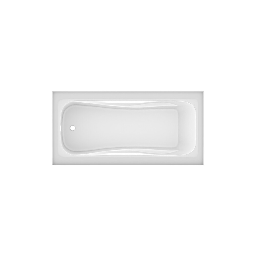 Baignoire à jupe brute DAISY 60 pouces x 32 pouces au-dessus du sol, emplacement du drain à gauche