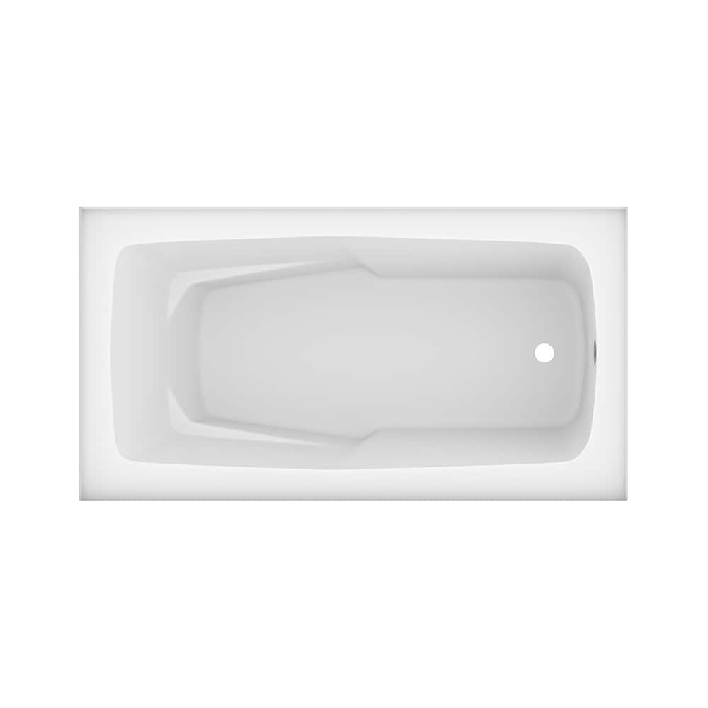 IONE 60 inch x 30 inch Above Floor Rough-in Skirted Bathtub Right-Hand Drain Location