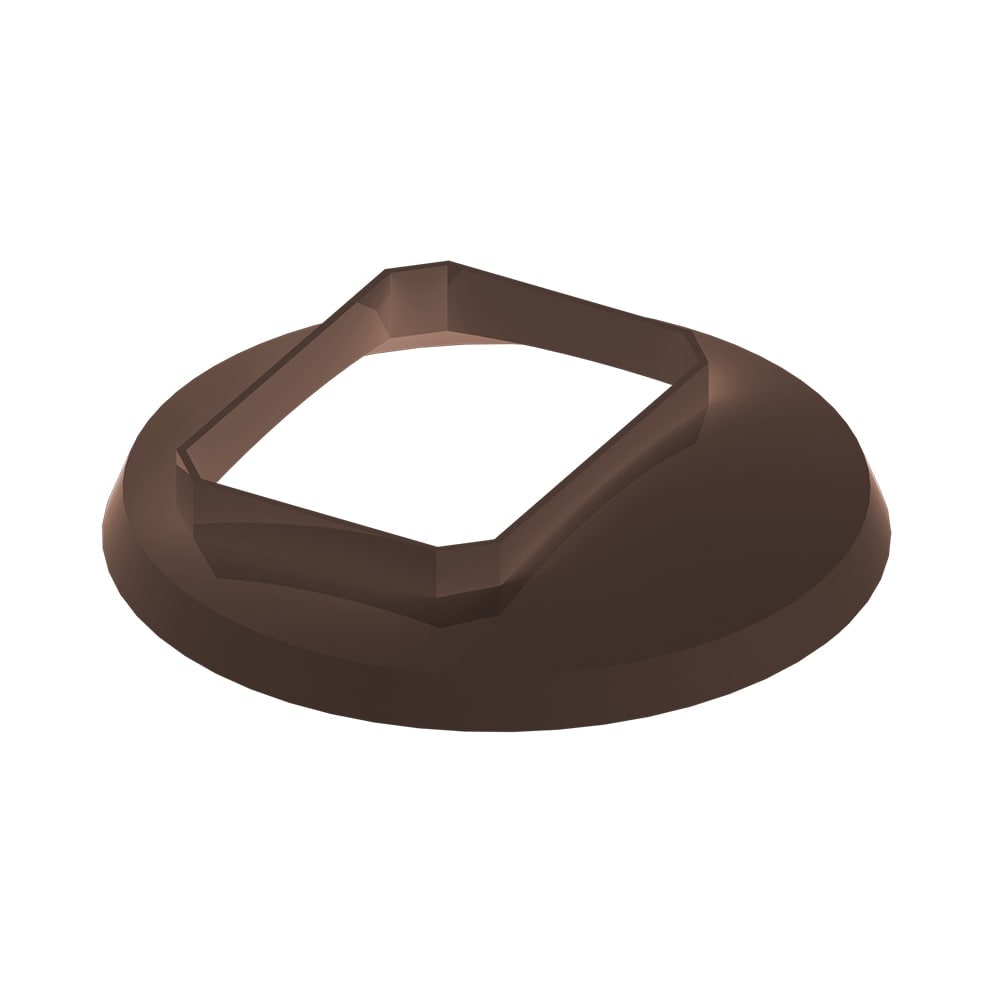2-inch x 3-inch Vinyl Drain Tile Cover in Brown Pro Pack (50 pieces)