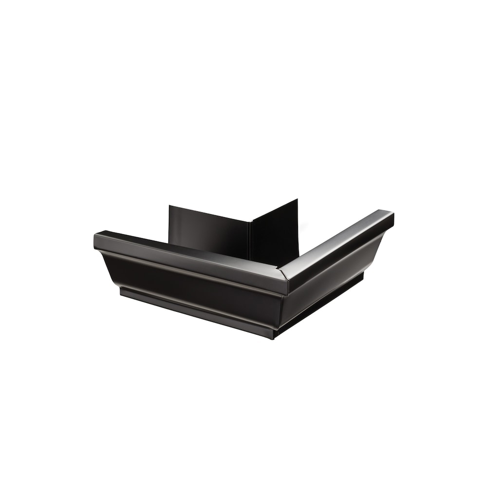 4-inch Aluminum Outside Corner Gutter (Eavestrough) Mitre in Black Pro Pack (20 pieces)