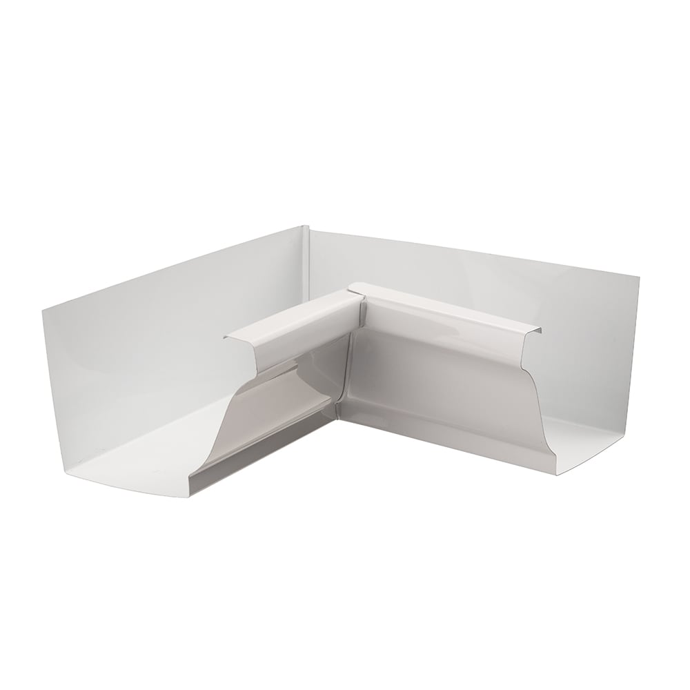 5-inch Aluminum Inside Corner Gutter (Eavestrough) Mitre in White Pro Pack (20 pieces)