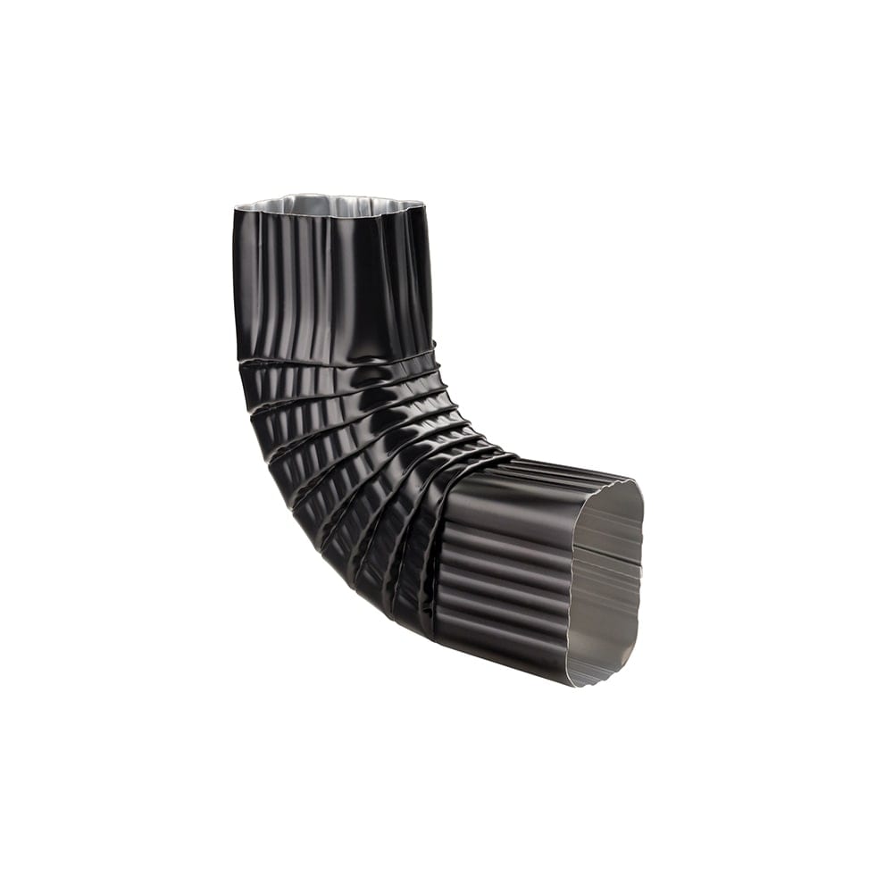 2-inch x 3-inch Aluminum Gutter (Eavestrough) Downspout B-Elbow in Black Pro Pack (30 Pieces)