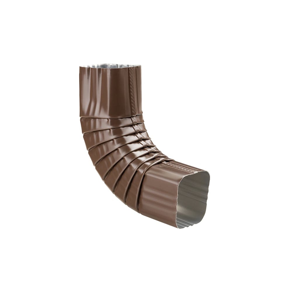 3-inch W x 3-inch D Aluminum Gutter (Eavestrough) Gutter Square Downspout Elbow in Brown Pro Pack (30 Pieces)
