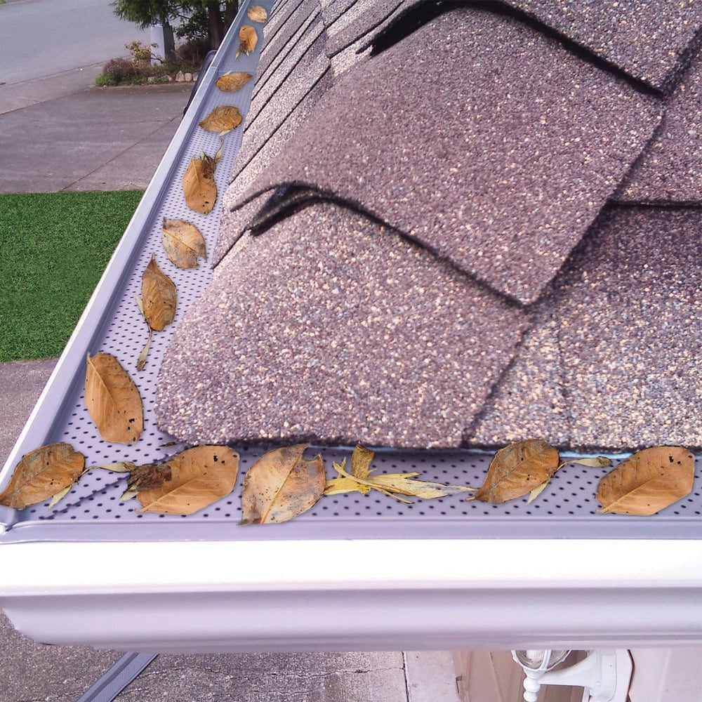 4 ft. L x 5-inch W Heavy-Duty Aluminum Gutter (Eavestrough) Guard Pro Pack (60 Pieces)