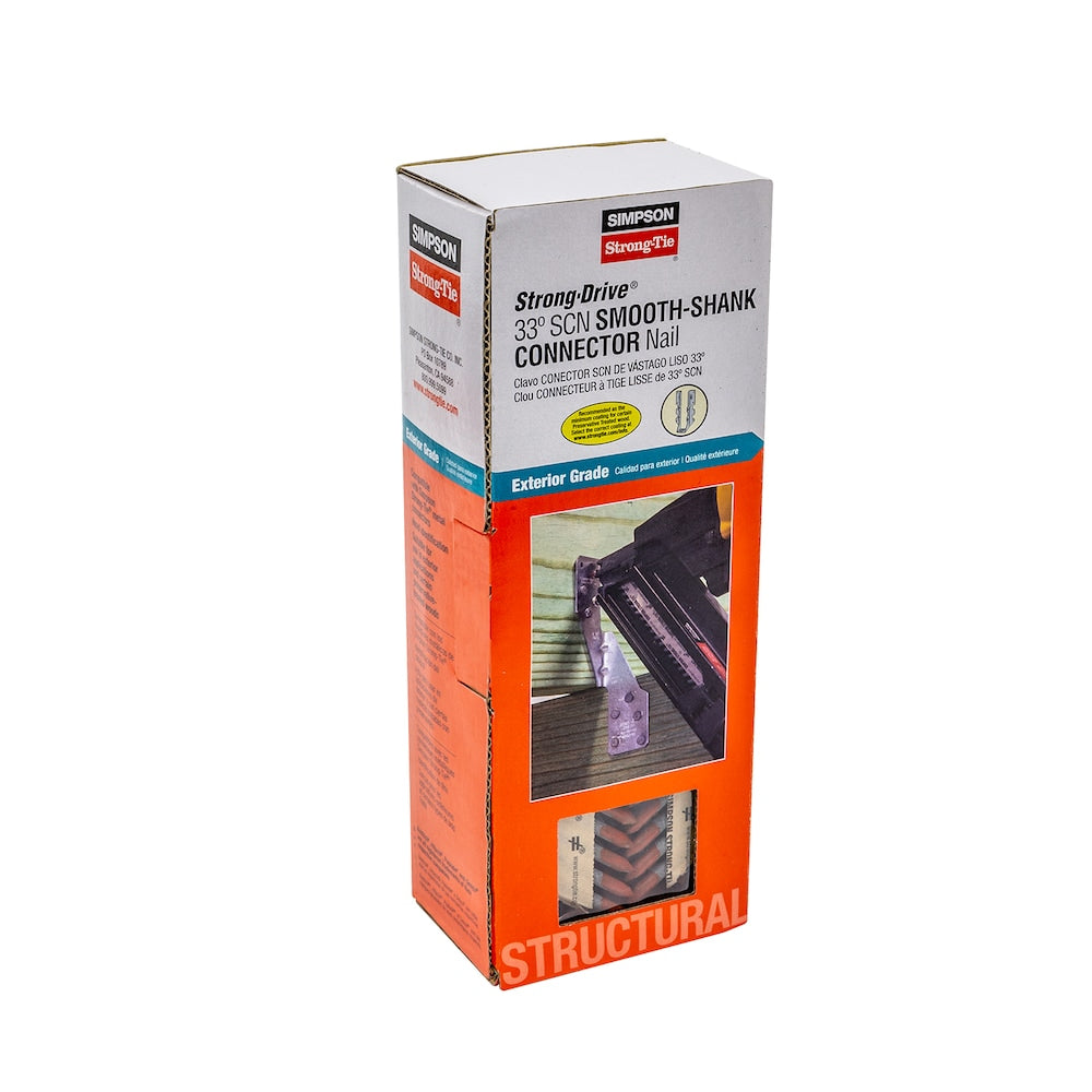 Clou de connecteur à tige lisse SCN Strong-Drive, 33 degrés, 0,148 po x 1 1/2 po, HDG (500 Qté)