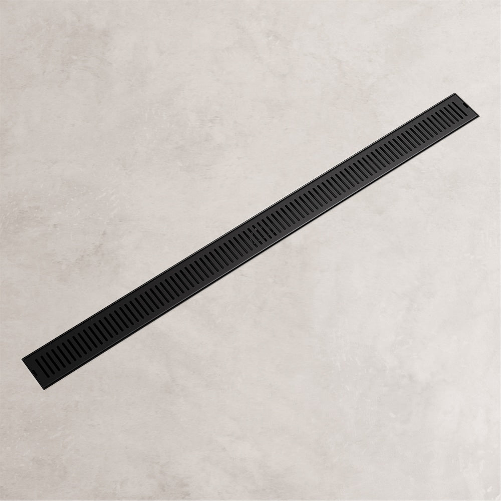 Elan 3" L x 36" W Linear Shower Drain Rectangle Pattern Drain Cover in Matte Black