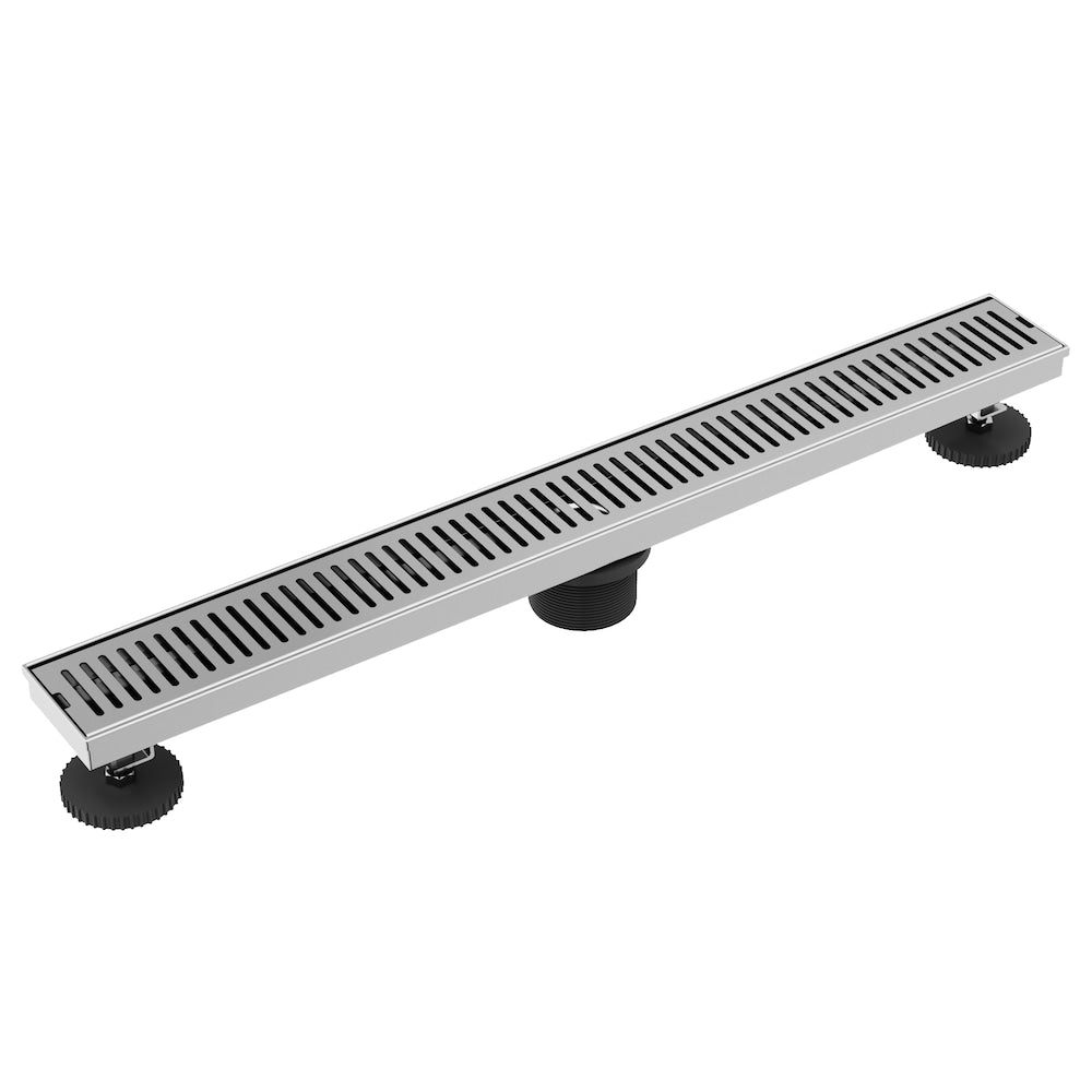 Elan 3" L x 24" W Linear Shower Drain Rectangle Pattern Drain Cover in Chrome