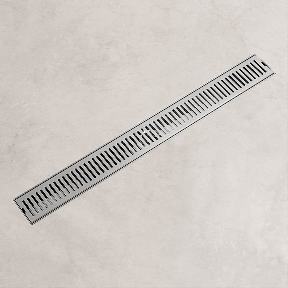 Elan 3" L x 24" W Linear Shower Drain Rectangle Pattern Drain Cover in Chrome