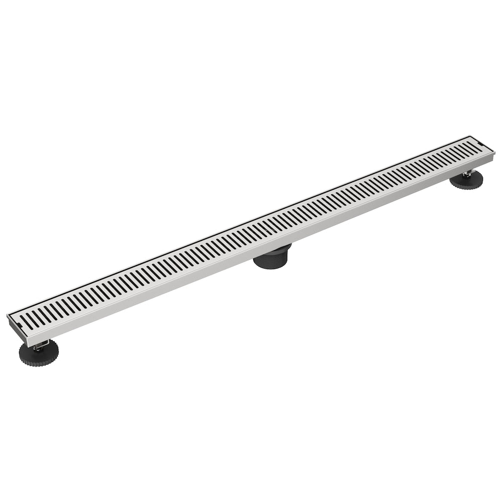 Elan 3" L x 36" W Linear Shower Drain Rectangle Pattern Drain Cover in Brushed Nickel