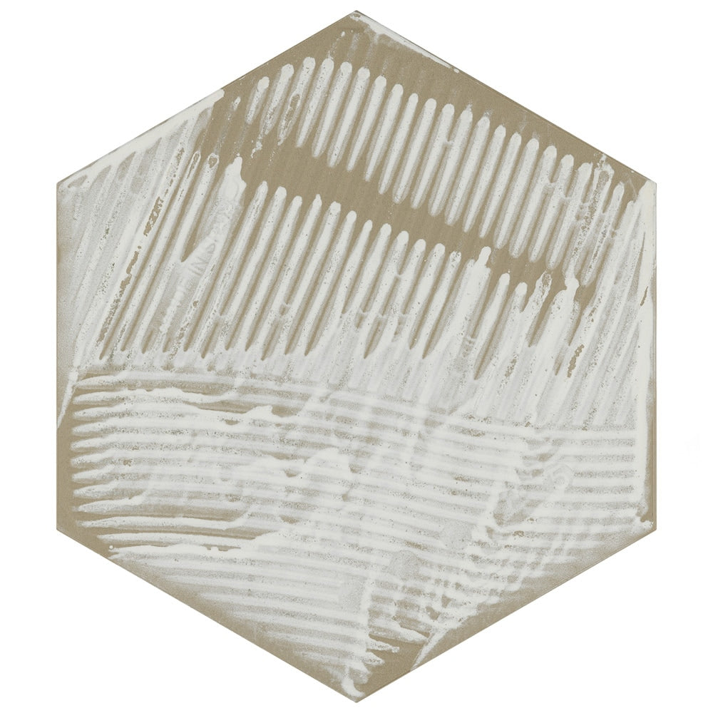 Sample - Gaudi Lux Hex Rose 8-5/8-inch x 9-7/8-inch Porcelain Floor and Wall Tile