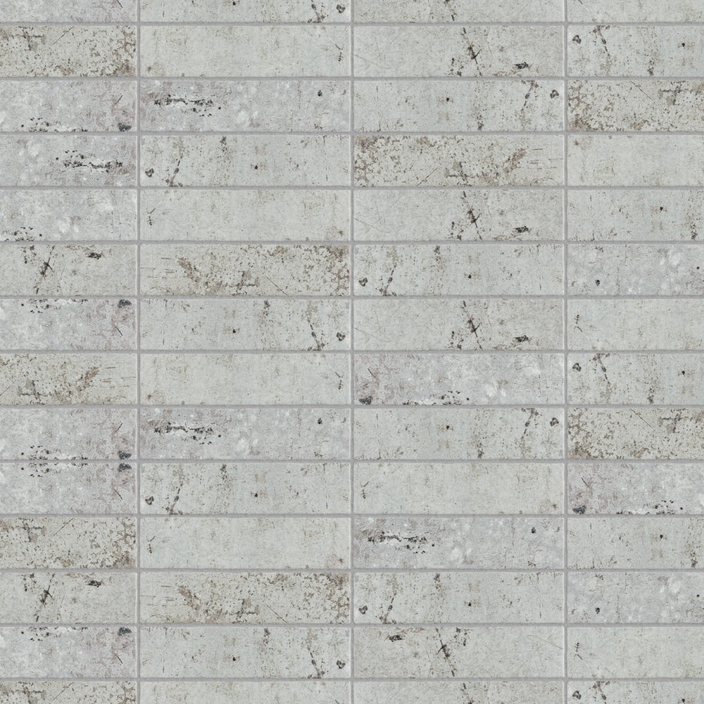Sample - London Grey Glossy 3-inch x 12-inch Ceramic Wall Tile