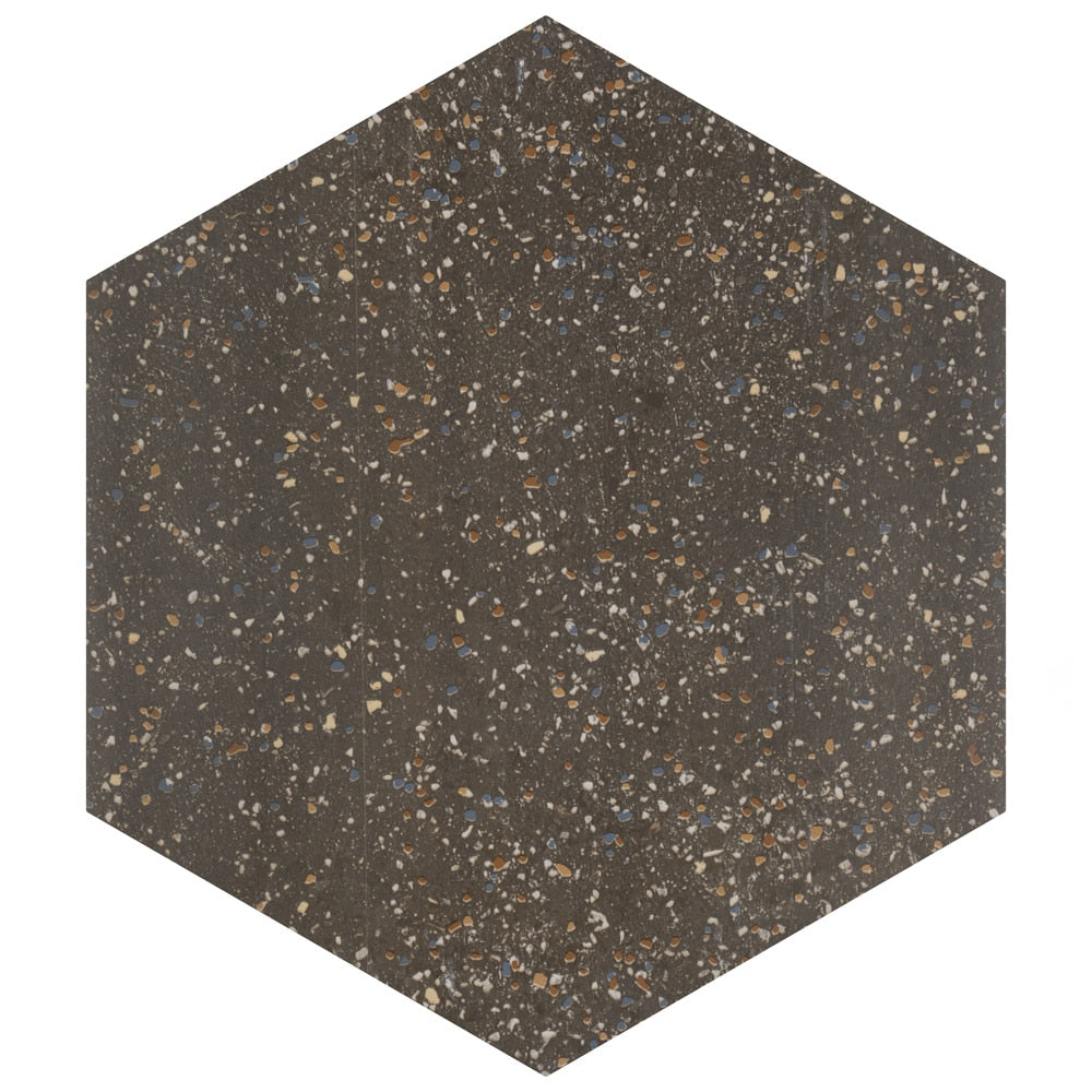 Sample - Palazzo Hex Colori 7-inch x 8-inch Porcelain Floor and Wall Tile