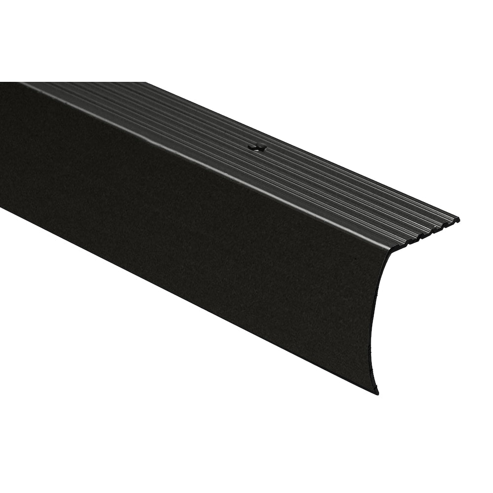 Matte Black 1 ft. 5/8-inch x 12 ft. Aluminum Moulding Stair Nosing